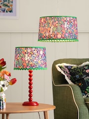 Lucy Tiffney Navy Floral RicRac Easyfit Lamp Shade - Image 2 of 9