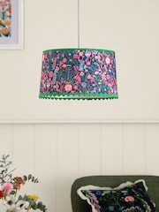 Lucy Tiffney Navy Floral RicRac Easyfit Lamp Shade - Image 3 of 9