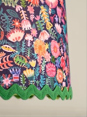 Lucy Tiffney Navy Floral RicRac Easyfit Lamp Shade - Image 8 of 9