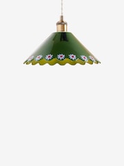 Lucy Tiffney Green Ceramic Flower Pendant Light - Image 5 of 5