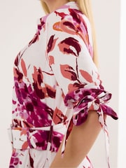 Star by Julien MacDonald Pink Printed Shirt Dress - Image 4 of 5