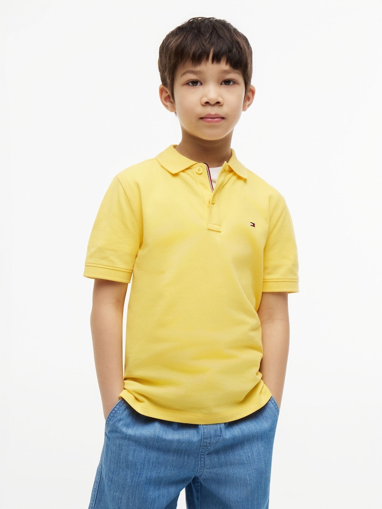 Tommy Hilfiger Yellow Essential Regular Fit Signature Polo Shirt - Image 1 of 5