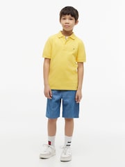 Tommy Hilfiger Yellow Essential Regular Fit Signature Polo Shirt - Image 3 of 5