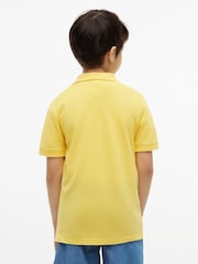 Tommy Hilfiger Yellow Essential Regular Fit Signature Polo Shirt - Image 4 of 5