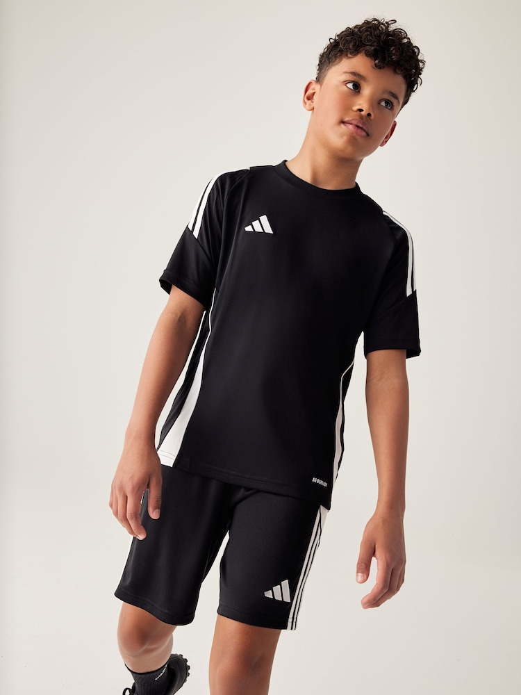 adidas Black/White Tiro 24 Kids Jersey - Image 1 of 10 adidas Black/White Tiro 24 Kids Jersey - Image 1 of 10