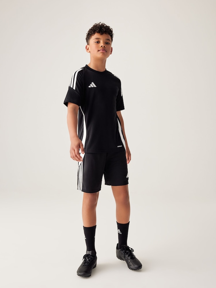 adidas Black/White Tiro 24 Jersey - Image 2 of 10