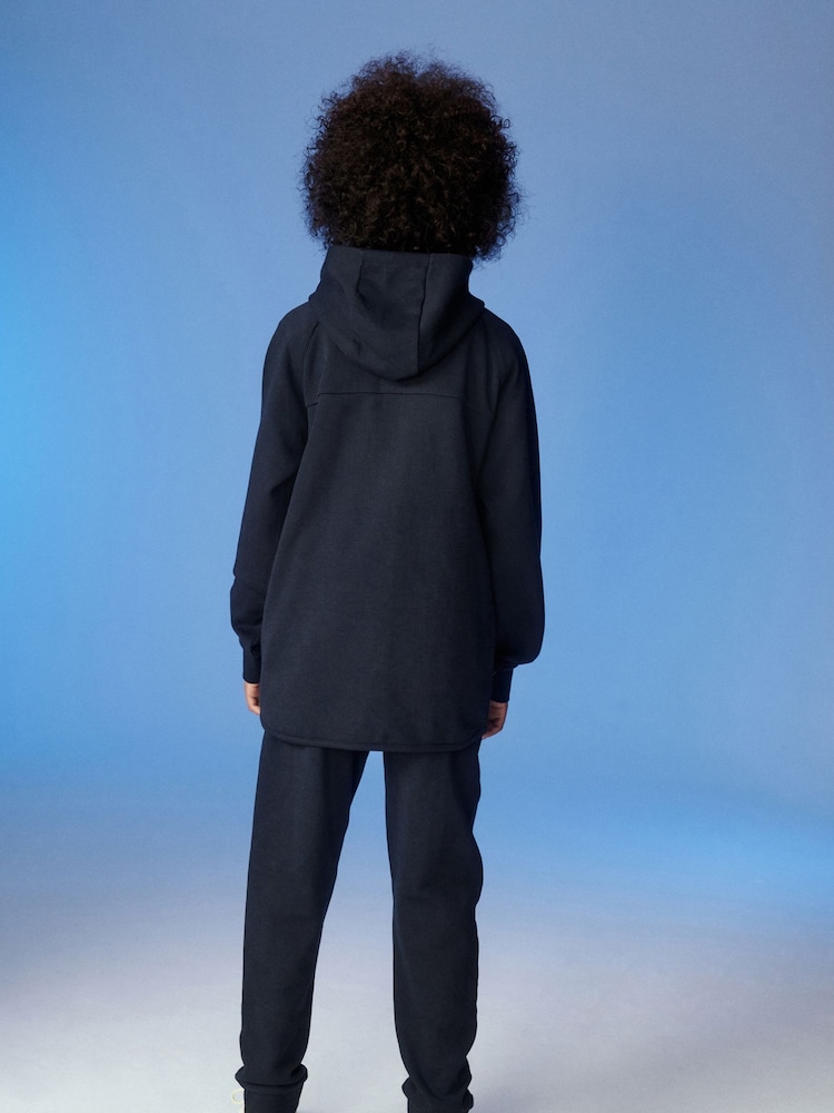 Azul marino - Conjunto de sudadera y pantalones deportivos con diseño técnico (3-16 años) - Imagen 2 de 6