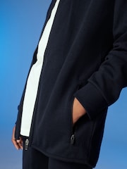 Azul marino - Conjunto de sudadera y pantalones deportivos con diseño técnico (3-16 años) - Imagen 3 de 6