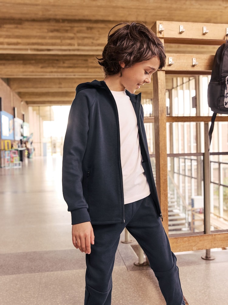 Azul marino - Conjunto de sudadera y pantalones deportivos con diseño técnico (3-16 años) - Imagen 6 de 6