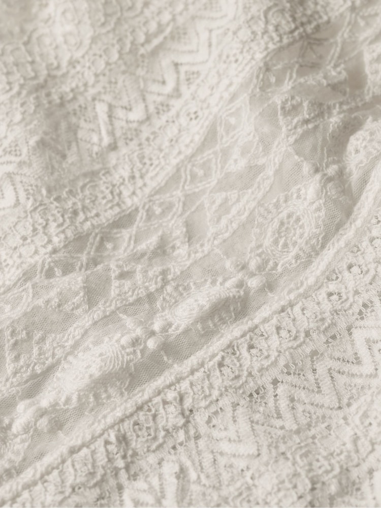 Superdry Vintage All Lace Midi 100% Cotton Dress - Изображение 7 из 7