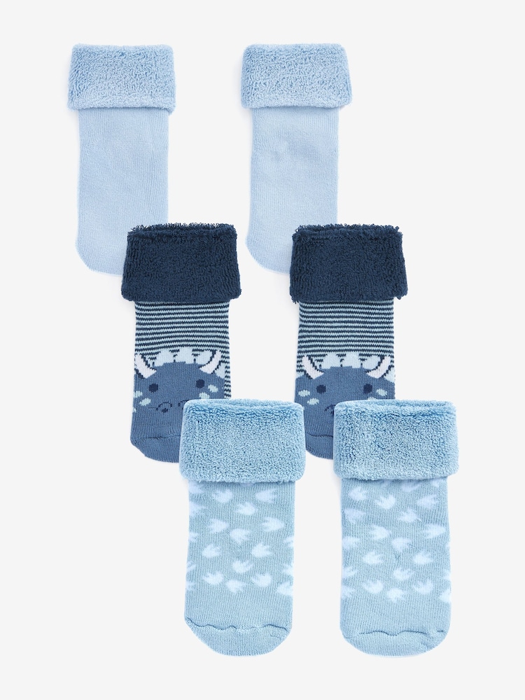 Blau - Frottee-Socken 3 Packung (0Monate-2Jahre) - Bild 1 von 4