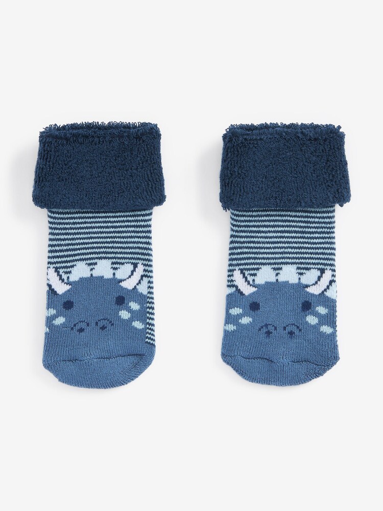 Blau - Frottee-Socken 3 Packung (0Monate-2Jahre) - Bild 2 von 4 Blau - Frottee-Socken 3 Packung (0Monate-2Jahre) - Bild 2 von 4