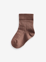 Mixed Muted 7 Pack Baby Socks (0mths-2yrs) - Image 4 of 8
