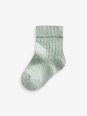 Mixed Muted 7 Pack Baby Socks (0mths-2yrs) - Image 5 of 8