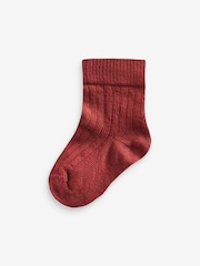 Mixed Muted 7 Pack Baby Socks (0mths-2yrs) - Image 6 of 8