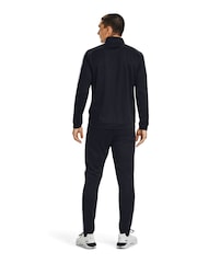 Under Armour Black Under Armour Grey/Black Rival Knit Hooded Tracksuit - Image 3 of 9