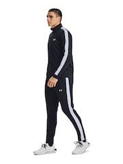 Under Armour Black Under Armour Grey/Black Rival Knit Hooded Tracksuit - Image 5 of 9