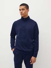 Under Armour Navy Fleece Quarter Zip Sweatshirt - Image 1 of 8