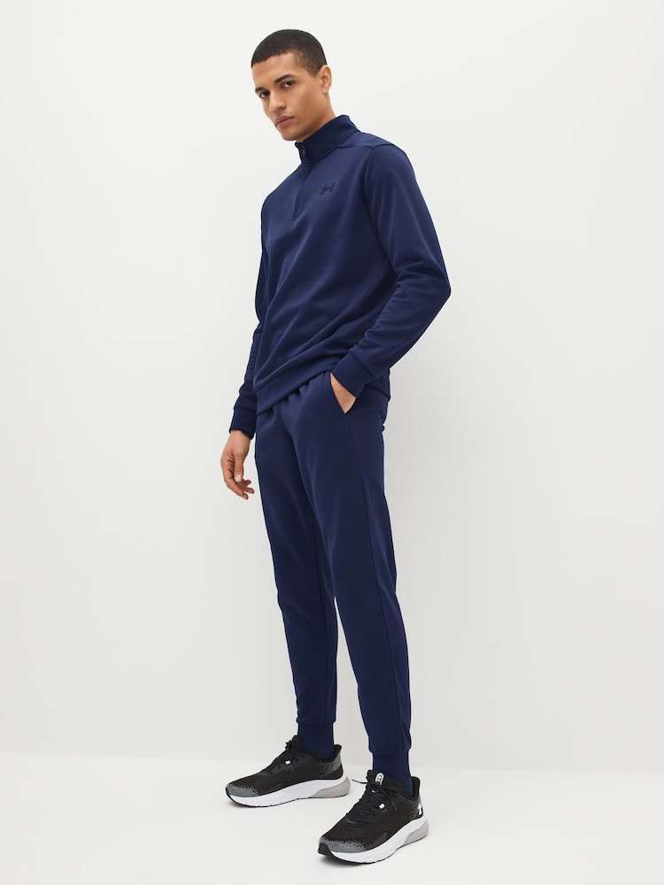 Under Armour Navy Fleece Quarter Zip Sweatshirt - Image 2 of 8