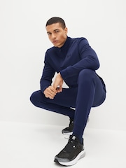 Under Armour Navy Fleece Quarter Zip Sweatshirt - Image 4 of 8