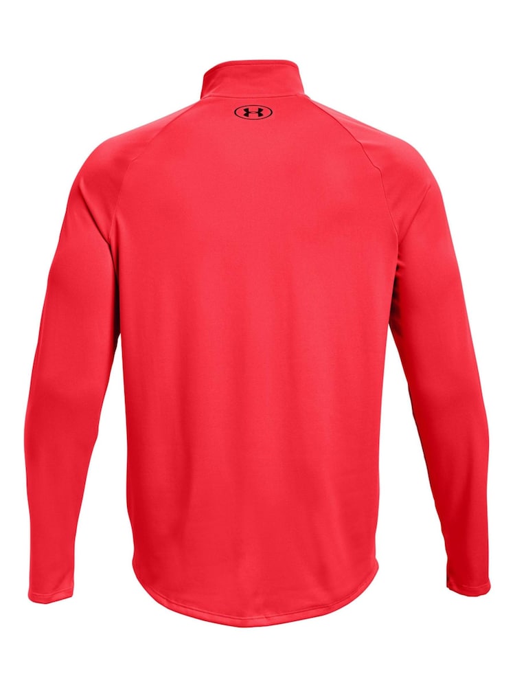 Leuchtend rot - Under Armour Tech Fleece mit kurzem Reißverschluss - Bild 6 von 6
