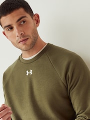 Under Armour Green Rival Sweatshirt - Image 4 of 6