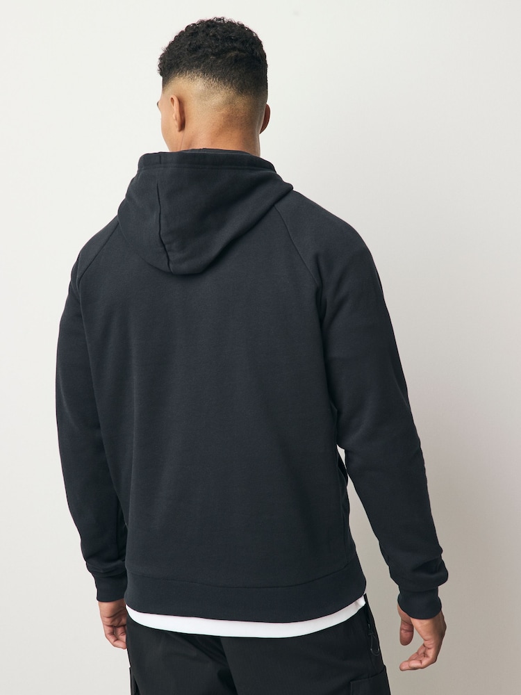 Under Armour Black Rival Fleece Hoodie - Image 3 of 7