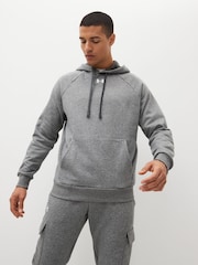 Under Armour Grey Rival Fleece Hoodie - Image 1 of 7