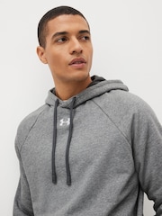 Under Armour Grey Rival Fleece Hoodie - Image 5 of 7
