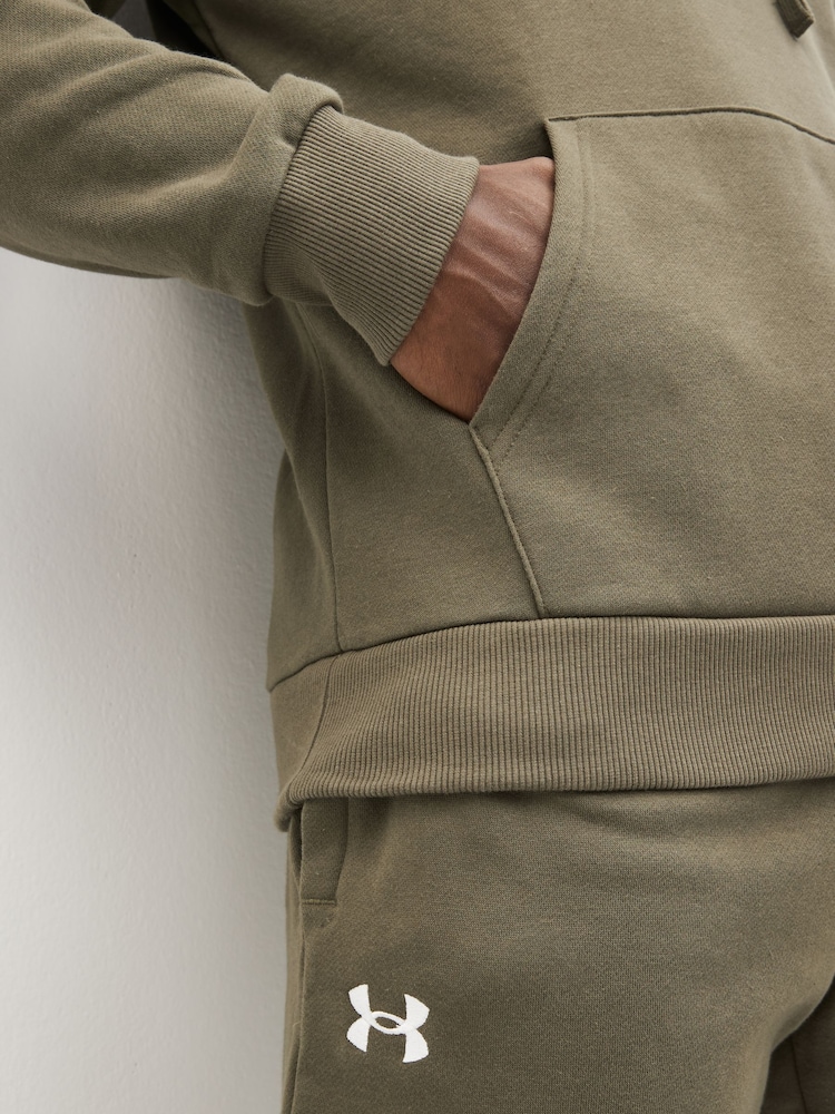 Under Armour Green Rival Fleece Hoodie - Image 4 of 6
