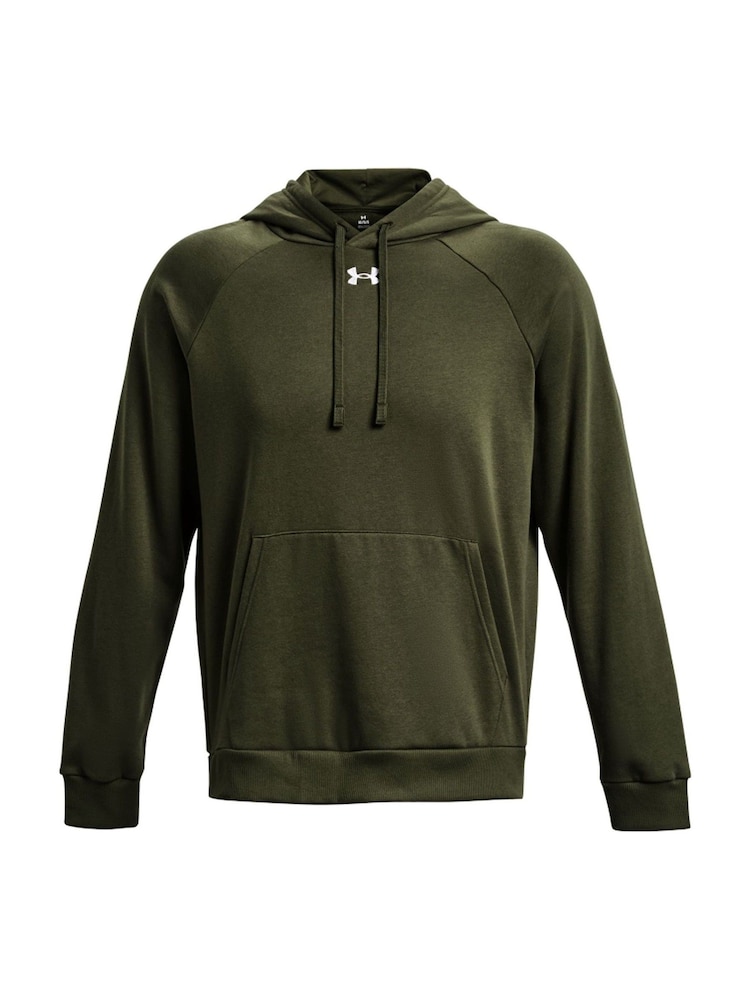 Under Armour Green Rival Fleece Hoodie - Image 5 of 6