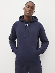Under Armour Blue Rival Fleece Hoodie - Image 1 of 6