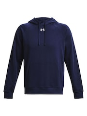 Under Armour Blue Rival Fleece Hoodie - Image 5 of 6