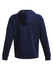 Under Armour Blue Rival Fleece Hoodie - Image 6 of 6