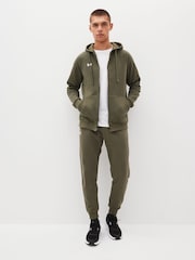 Under Armour Green Rival Fleece Zip Up Hoodie - Image 4 of 8