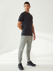 Under Armour Grey Rival Fleece Joggers - Image 2 of 6