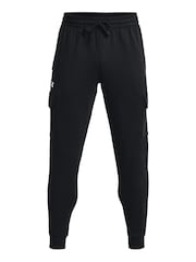 Under Armour Black Rival Fleece Cargo Joggers - Image 5 of 6