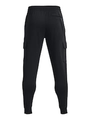 Under Armour Black Rival Fleece Cargo Joggers - Image 6 of 6