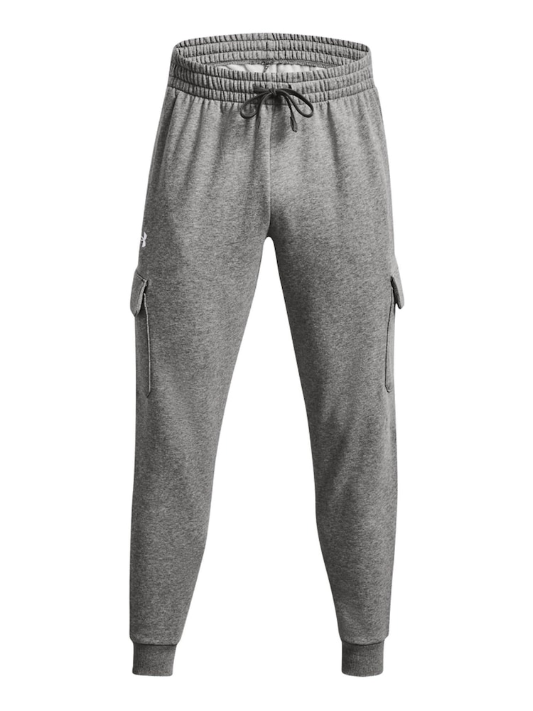 Under Armour Grey Rival Fleece Cargo Joggers - Image 6 of 7