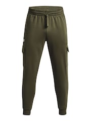 Under Armour Green Rival Fleece Cargo Joggers - Image 5 of 6
