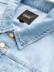 Bleach-Waschung - Own. Kurzer Denim-Overall - Bild 12 von 16