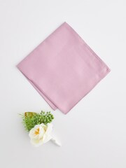 Pink Pocket Square & Corsage Set - Image 2 of 3