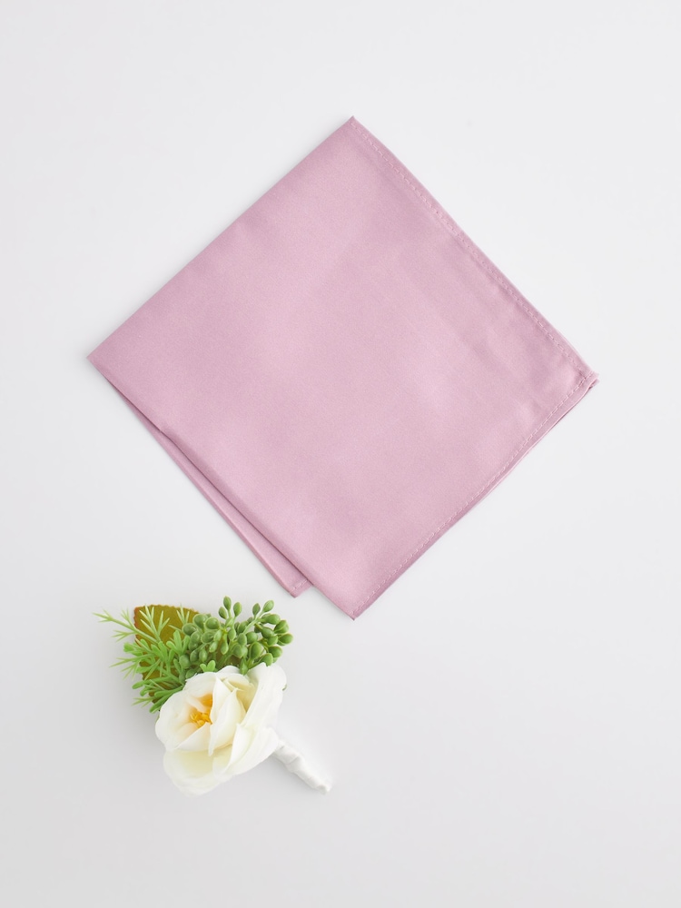 Pink Pocket Square & Corsage Set - Image 2 of 3