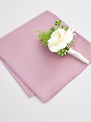 Pink Pocket Square & Corsage Set - Image 3 of 3
