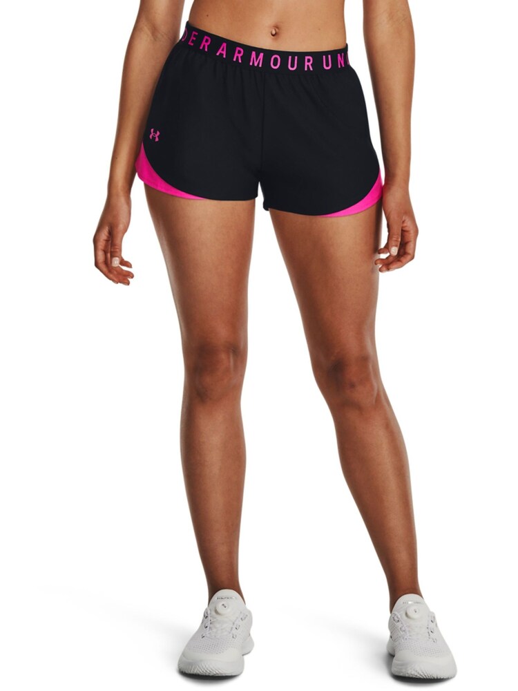 Under Armour Black/Pink Play Up 3.0 Shorts - Image 1 of 6