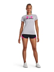 Under Armour Black/Pink Play Up 3.0 Shorts - Image 2 of 6