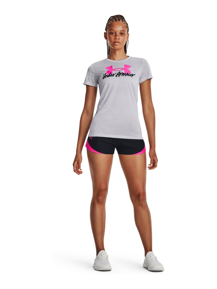 Under Armour Black/Pink Play Up 3.0 Shorts - Image 2 of 6