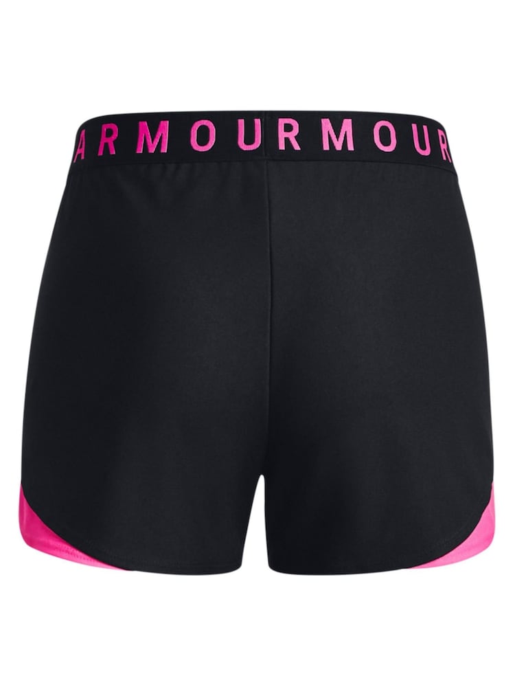 Under Armour Black/Pink Play Up 3.0 Shorts - Image 6 of 6
