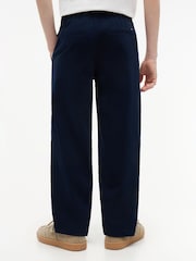 Tommy Hilfiger Blue Essential Loose Twill Trousers - Image 3 of 5