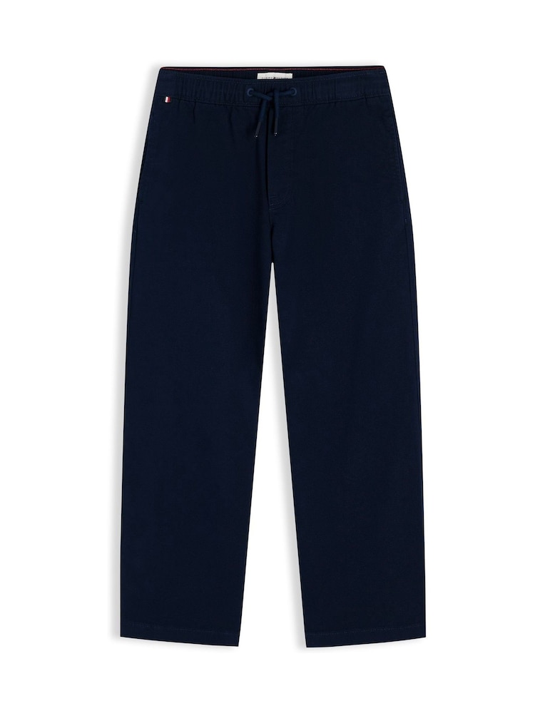 Tommy Hilfiger Blue Essential Loose Twill Trousers - Image 5 of 5